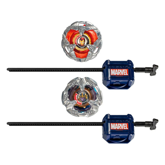 Beyblade X Marvel Collab Iron Man 4-80B vs. Thanos 4-60P Image 1