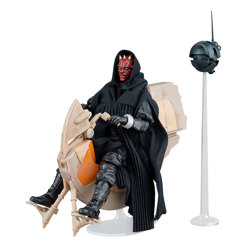 Star Wars Episode I Black Series Fahrzeug mit Actionfigur Darth Maul & Sith Speeder 25th Anniversary Image 1