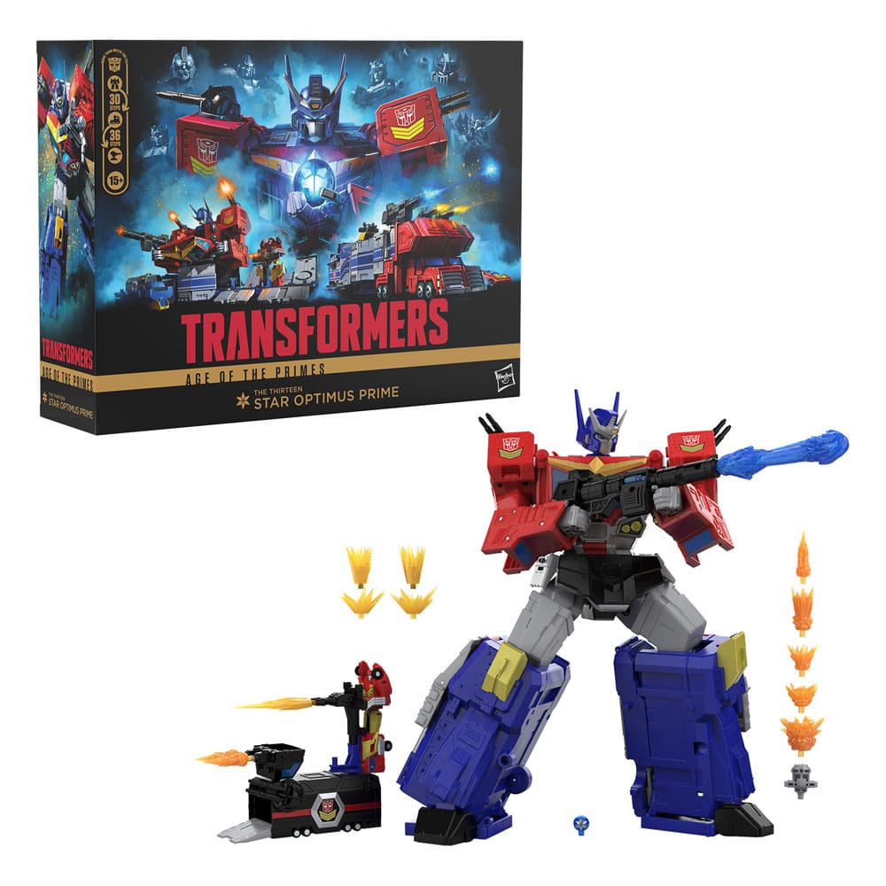 Transformers Age of the Primes Titan Class Actionfigur The Thirteen Star Optimus Prime 38 cm Image 3