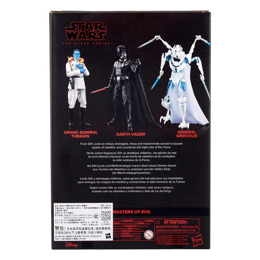 Star Wars Black Series Actionfiguren 3er-Pack Masters of Evil 15 cm Image 2