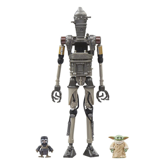 Star Wars: The Mandalorian Vintage Collection Actionfiguren 3er-Pack IG-12, Grogu & Anzellan 10 cm Image 1