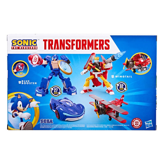 Sonic the Hedgehog x Transformers Actionfiguren 2er-Pack Wingtail & Blue Booster 13 cm Image 2