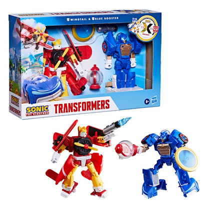Sonic the Hedgehog x Transformers Actionfiguren 2er-Pack Wingtail & Blue Booster 13 cm Image 3