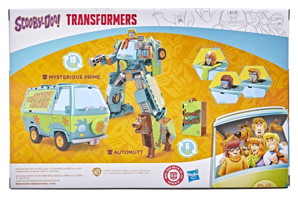 Transformers x Scooby-Doo Actionfiguren 2er-Pack Mysterious Prime & Automutt 15 cm Image 2