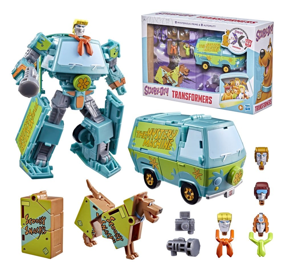 Transformers x Scooby-Doo Actionfiguren 2er-Pack Mysterious Prime & Automutt 15 cm Image 3