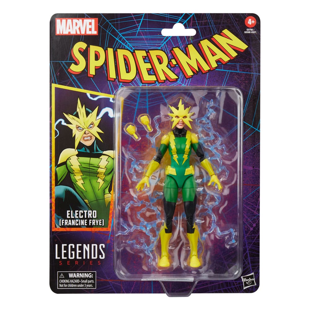Spider-Man Marvel Legends Retro Actionfigur Electro (Francine Frye) 15 cm Image 9