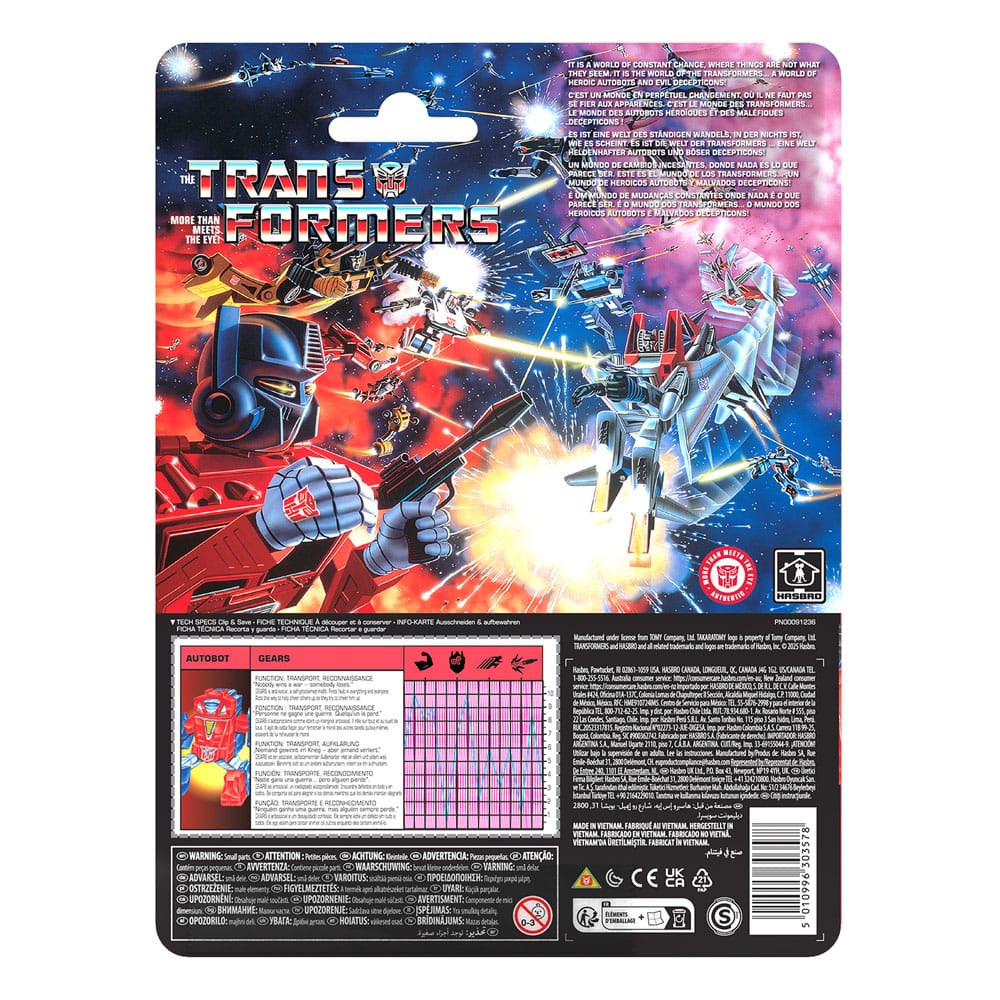 The Transformers Retro G1 Actionfigur Autobot Gears 12 cm Image 2