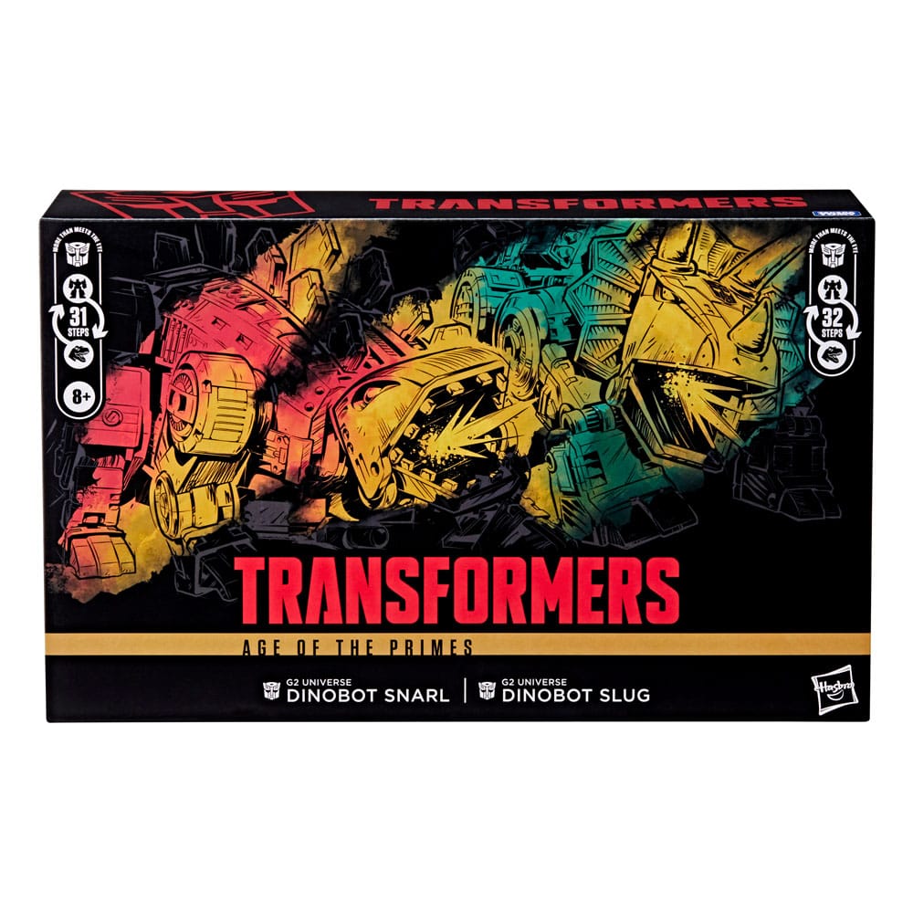 Transformers Age of the Primes Leader Class Actionfiguren 2er-Pack G2 Universe Dinobots Snarl & Slug 19 cm Image 5