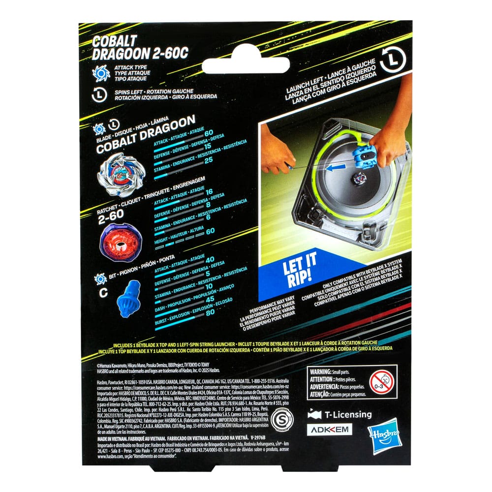 Beyblade X Cobalt Dragoon 2-60C Schnur-Starter Set Image 2