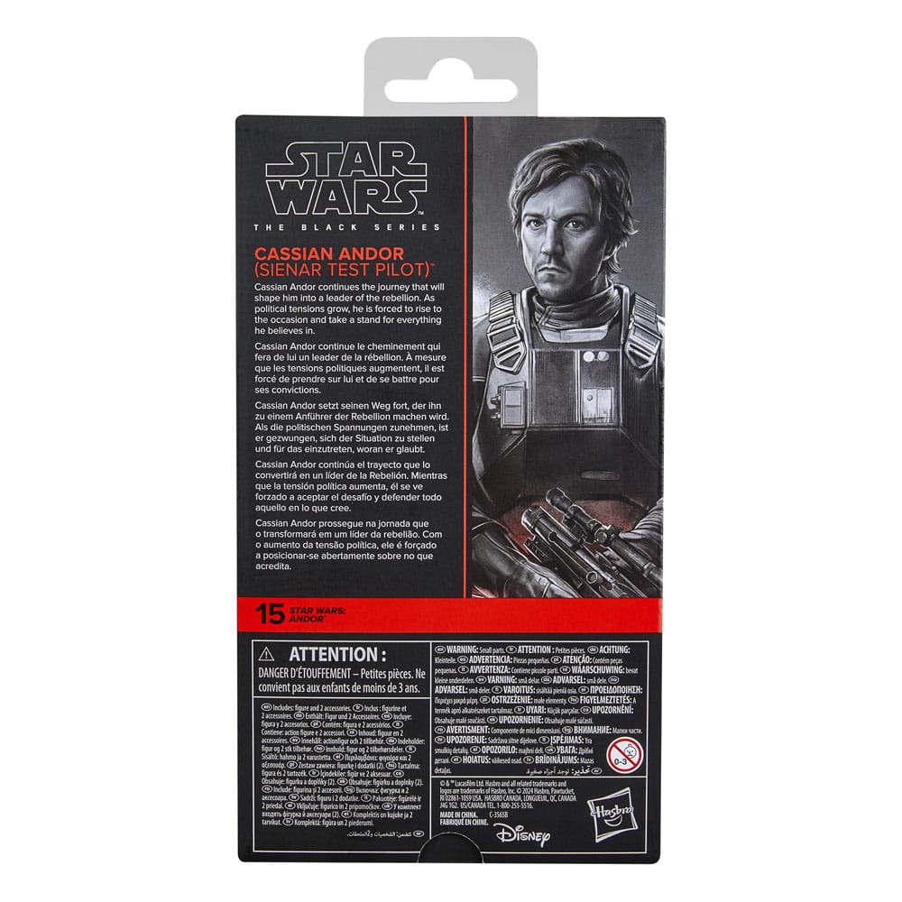 Star Wars: Andor Black Series Actionfigur Cassian Andor (Sienar Test Pilot) 15 cm Image 3