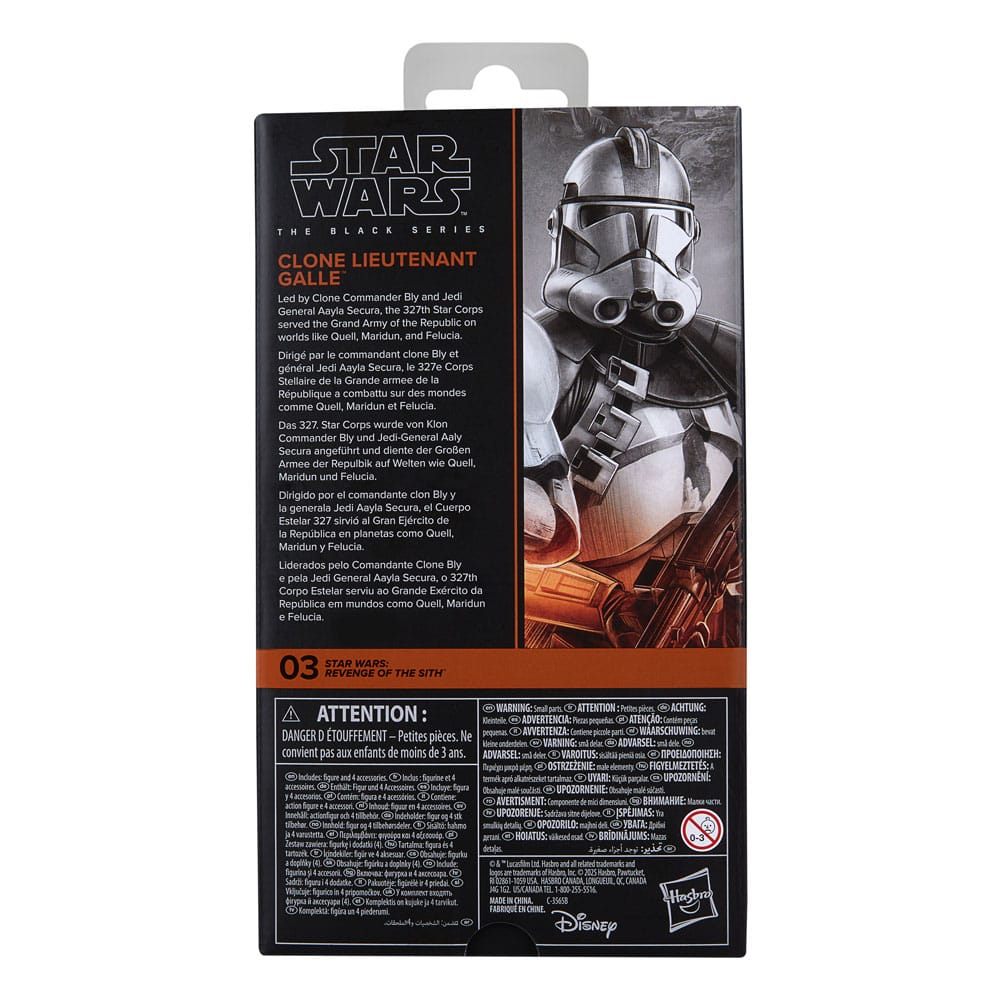 Star Wars Episode III Black Series Actionfigur Clone Lieutenant Galle 15 cm Image 4