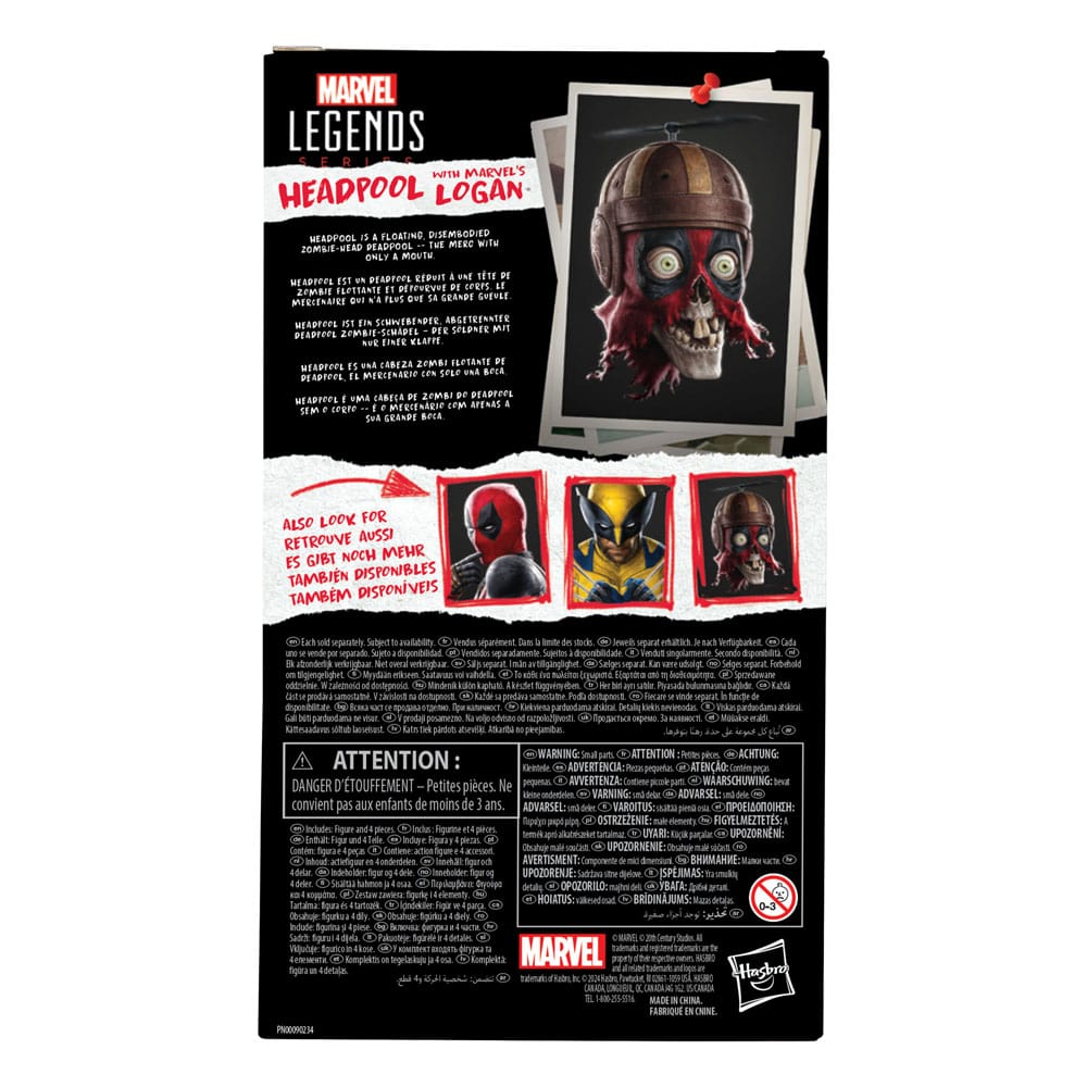 Deadpool & Wolverine Marvel Legends Actionfigur Headpool with Marvel's Logan 15 cm Image 8