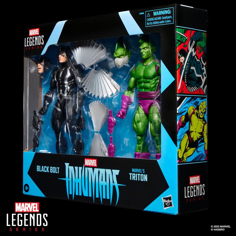 Inhumans Marvel Legends Actionfiguren 2er-Pack Black Bolt & Marvel's Triton 15 cm Image 3