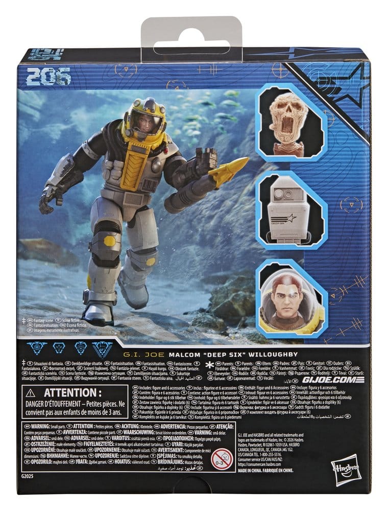 G.I. Joe Classified Series Deluxe Actionfigur #206 Malcom „Deep Six“ Willoughby 15 cm Image 2