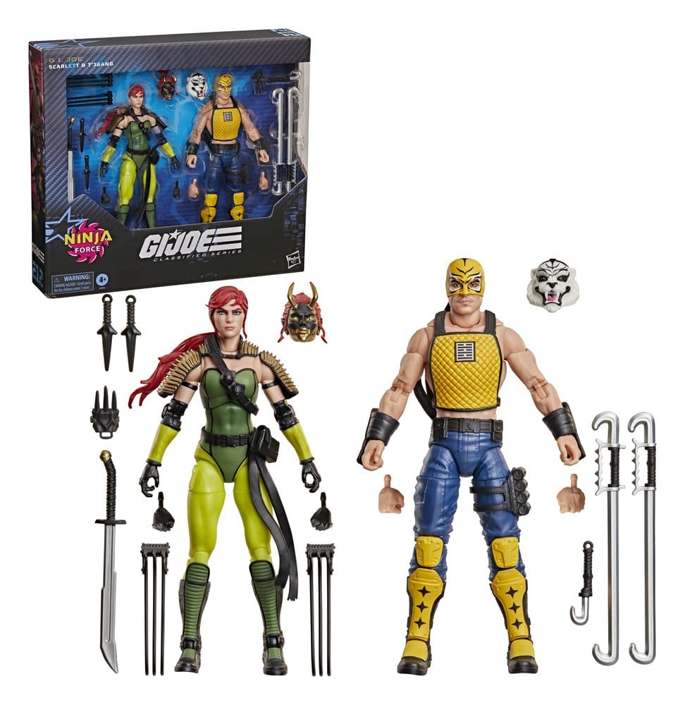 G.I. Joe Classified Series Actionfiguren 2er-Pack #212 Ninja Force Scarlett & T'Jbang 15 cm Image 3