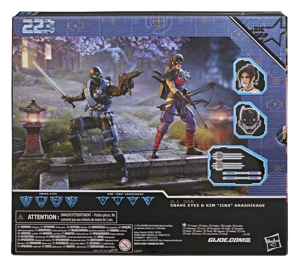 G.I. Joe Classified Series Actionfiguren 2er-Pack Snake Eyes & Kim "Jinx" Arashikage 15 cm Image 2
