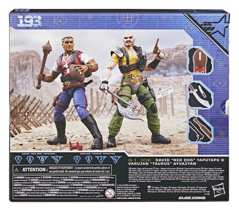 G.I. Joe Classified Series Actionfiguren 2er-Pack #193 David "Red Dog" Taputapu & Varujan "Taurus" Ayvazyan 15 cm Image 2