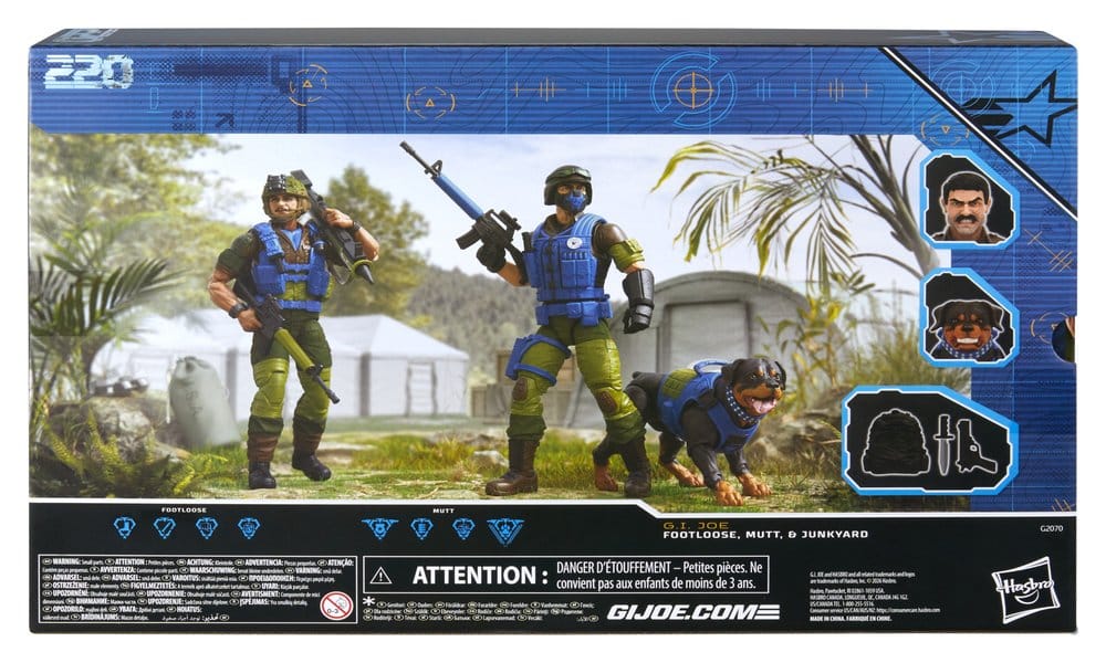G.I. Joe Classified Series Actionfiguren 3er-Pack #220 Mad Marauders: Footloose & Mutt & Junkyard 15 cm Image 2
