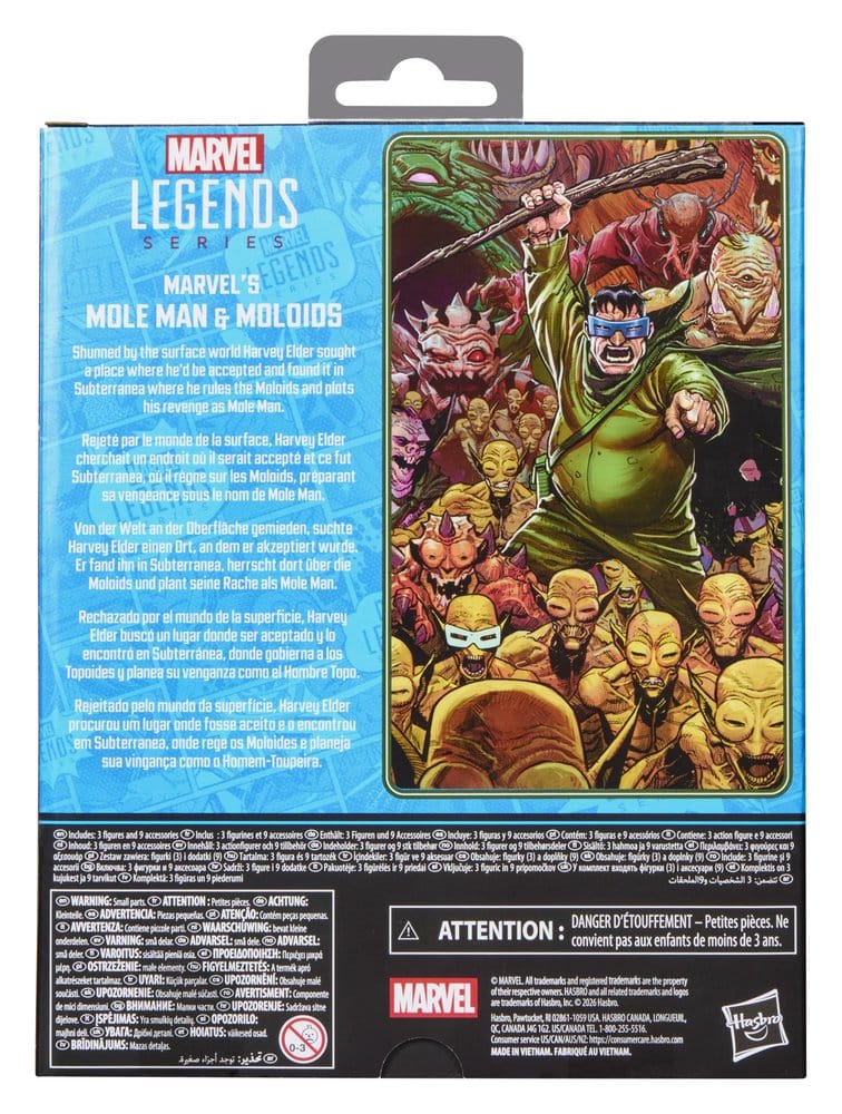 Fantastic Four Marvel Legends Actionfiguren 3er-Pack Marvel's Mole Man & Moloids 15 cm Image 2