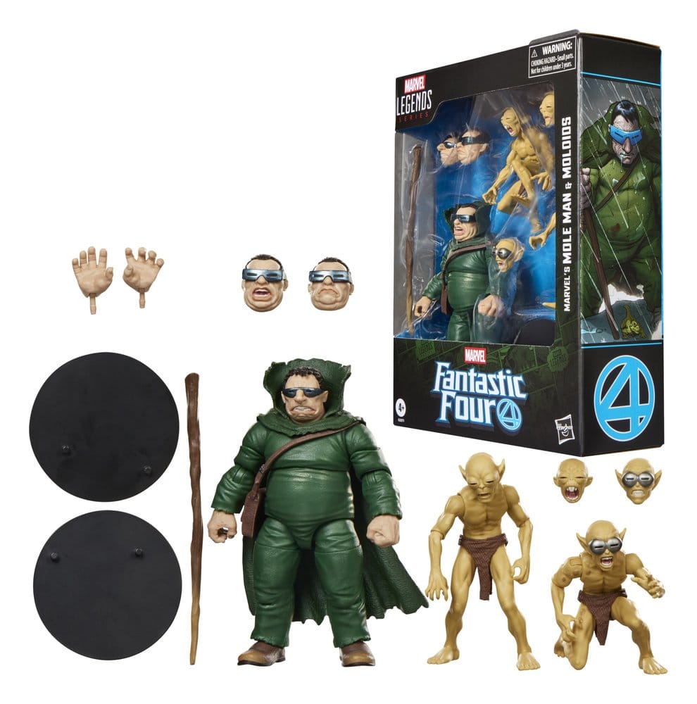Fantastic Four Marvel Legends Actionfiguren 3er-Pack Marvel's Mole Man & Moloids 15 cm Image 3
