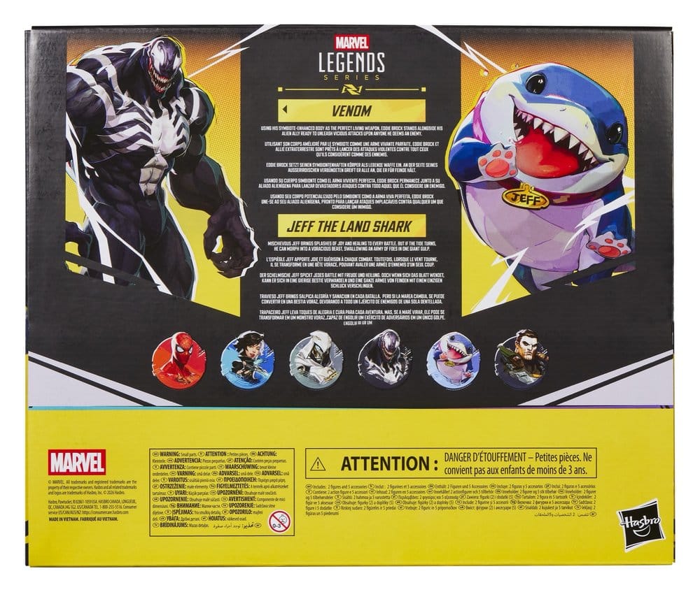 Marvel Rivals Marvel Legends Actionfiguren 2er-Pack Venom & Jeff the Land Shark 15 cm Image 2