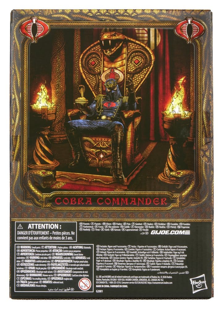G.I. Joe Classified Series Actionfigur Cobra Commander in Dress Uniform & Throne 15 cm Image 2