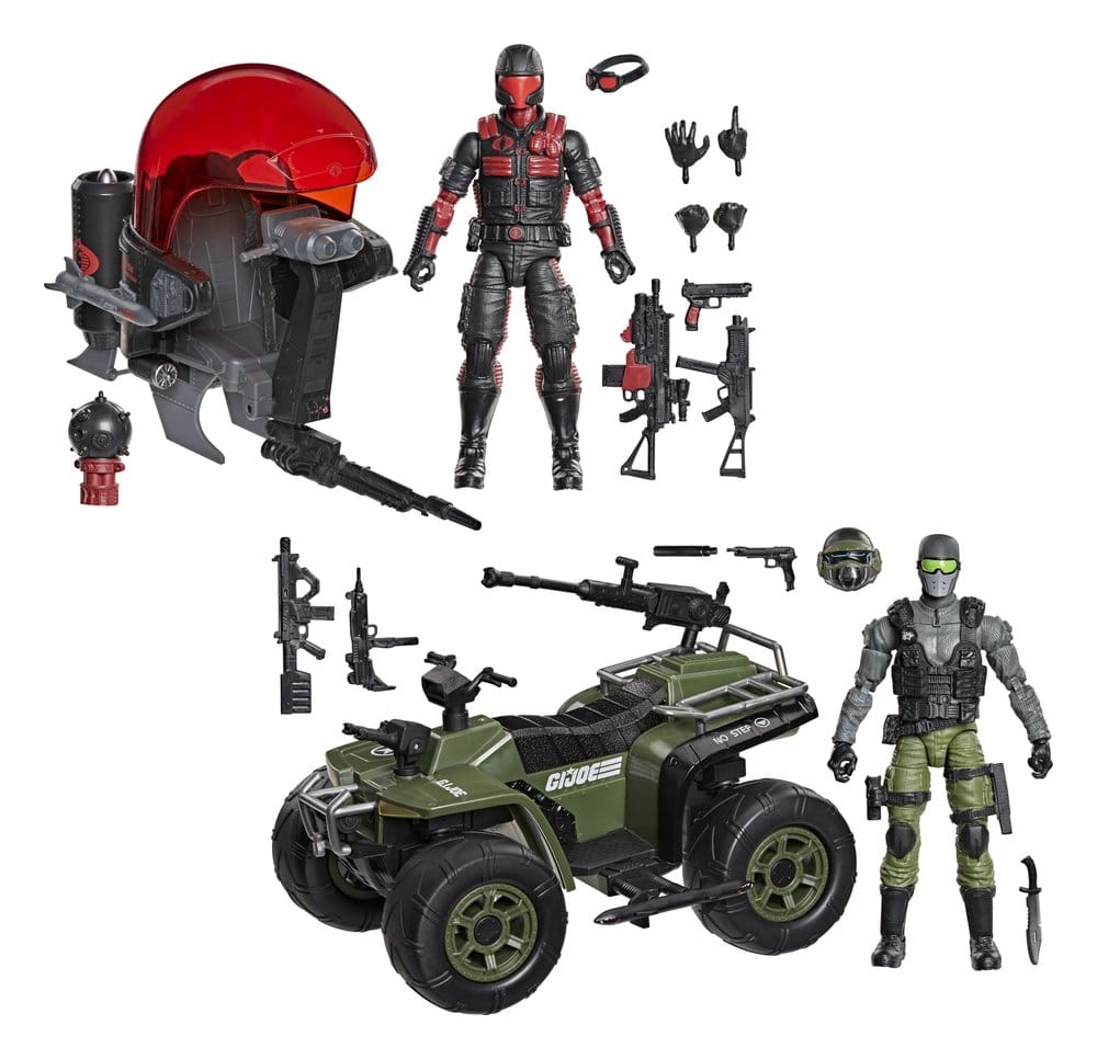 G.I. Joe Classified Series Actionfiguren & Fahrzeuge Set Snake Eyes & Varmint ATV vs. Stealth Viper & Cobra Stealth Flight Pod (Trubble Bubble) 15 cm Image 5