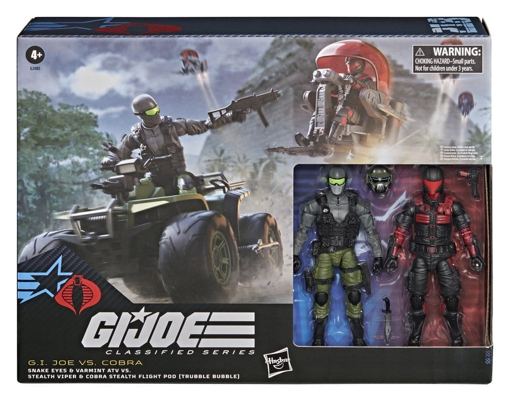 G.I. Joe Classified Series Actionfiguren & Fahrzeuge Set Snake Eyes & Varmint ATV vs. Stealth Viper & Cobra Stealth Flight Pod (Trubble Bubble) 15 cm Image 6