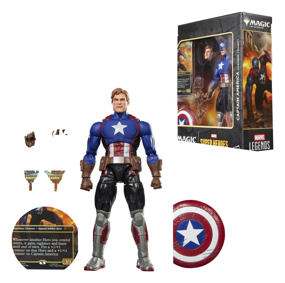 Magic The Gathering: Marvel Super Heroes Marvel Legends Actionfigur Captain America (Avengers: Twilight) 15 cm Image 3