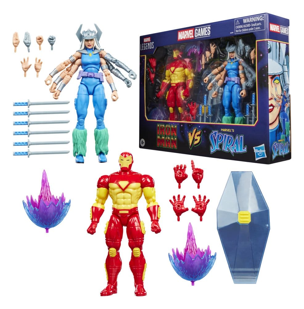 Marvel Games Marvel Legends Actionfiguren 2er-Pack Iron Man & Marvel's Spiral 15 cm Image 4