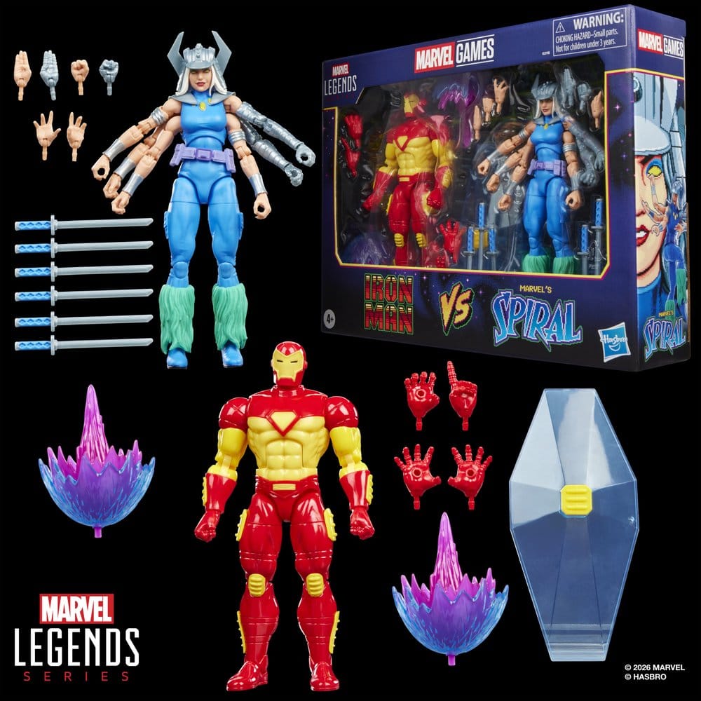Marvel Games Marvel Legends Actionfiguren 2er-Pack Iron Man & Marvel's Spiral 15 cm Image 5