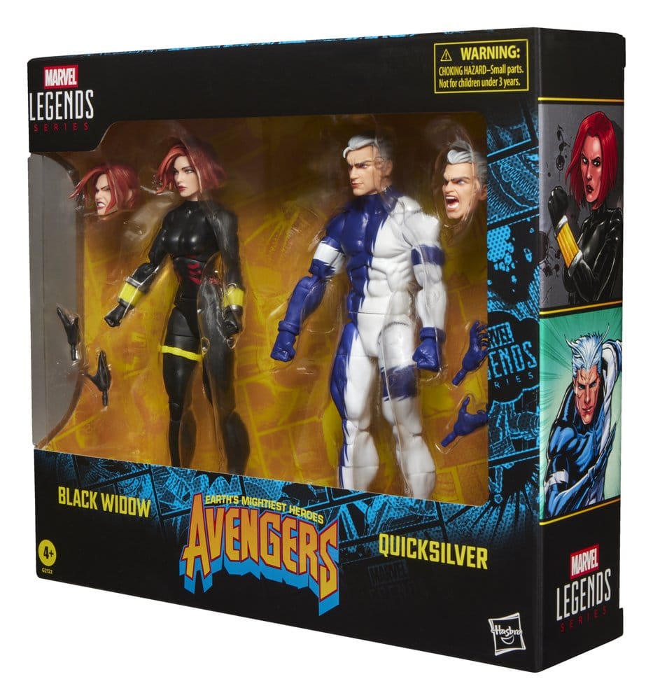 Avengers Marvel Legends Actionfiguren 2er-Pack Black Widow & Quicksilver 15 cm Image 5