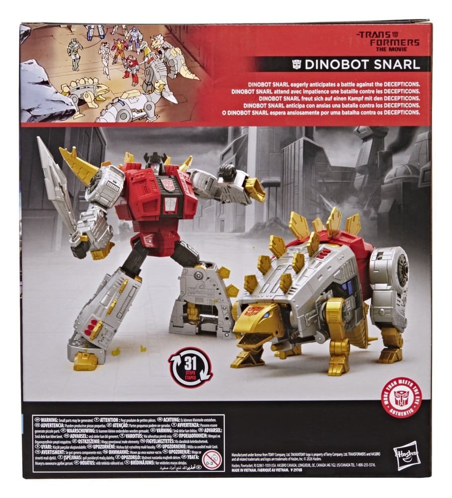 The Transformers: The Movie Studio Series Leader Class Actionfigur Dinobot Snarl 20 cm Image 2