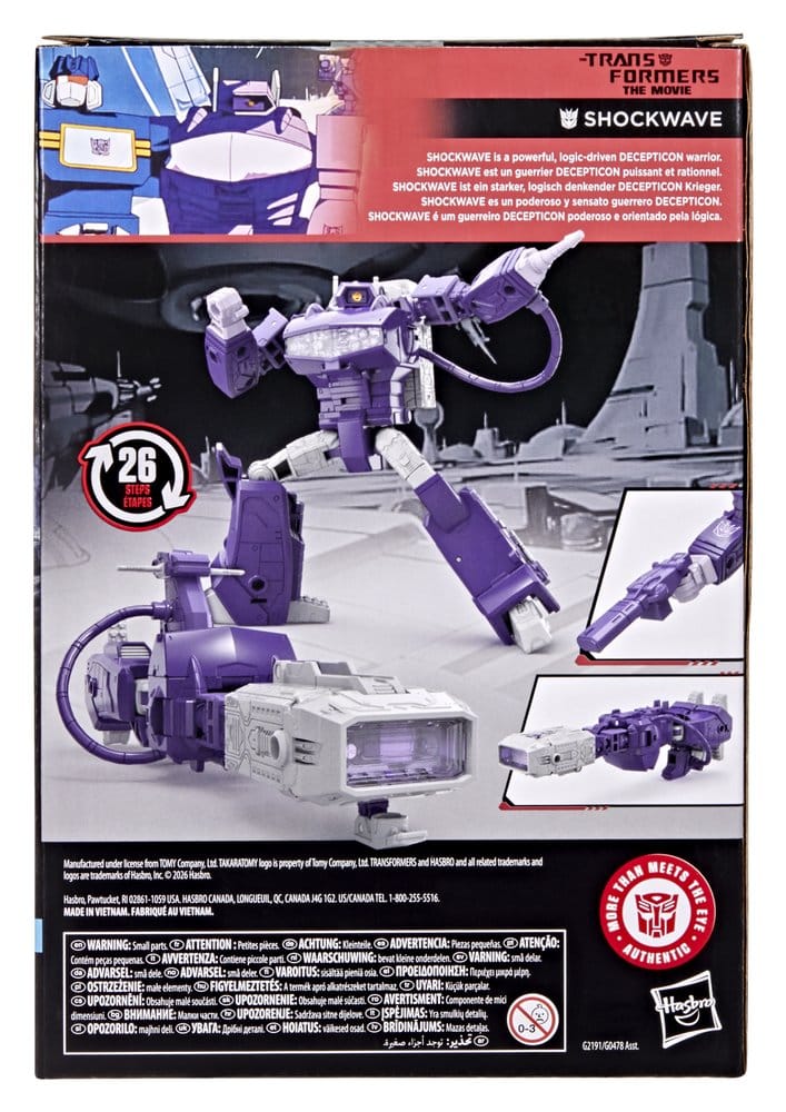 The Transformers: The Movie Studio Series Voyager Class Actionfigur Shockwave 17 cm Image 2