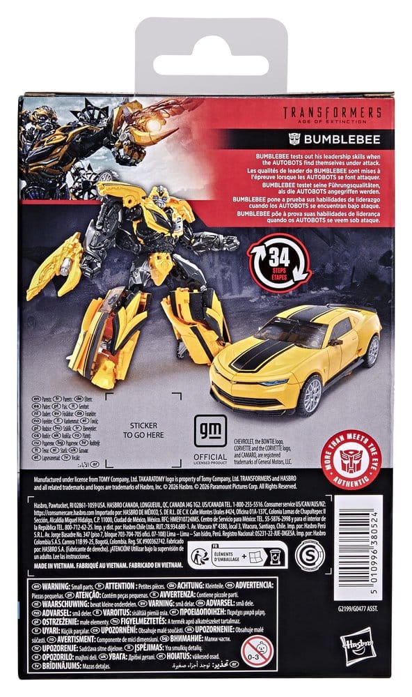Transformers: Ära des Untergangs Studio Series Deluxe Class Actionfigur Bumblebee 13 cm Image 2