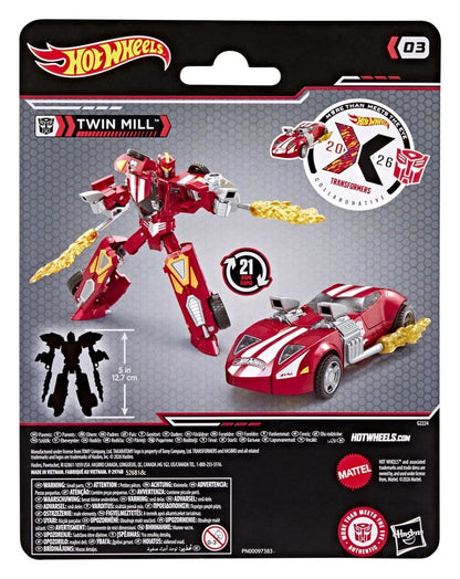 Transformers Collaborative Hot Wheels x Transformers Deluxe Class Actionfigur Twin Mill 13 cm Image 2