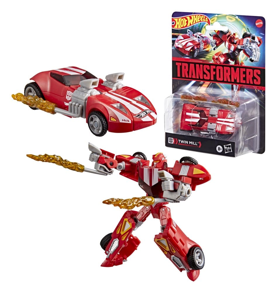 Transformers Collaborative Hot Wheels x Transformers Deluxe Class Actionfigur Twin Mill 13 cm Image 3
