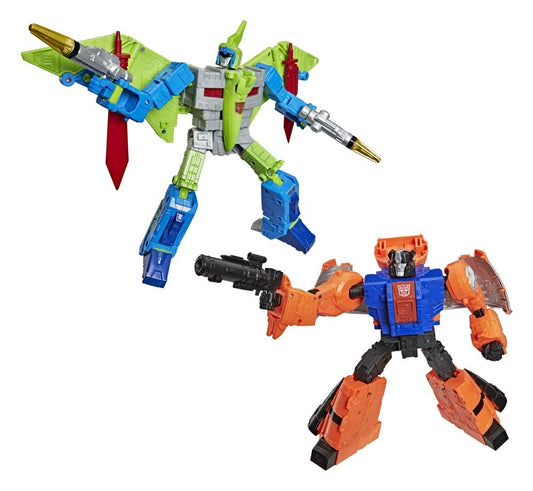 Transformers Age of the Primes Leader Class Actionfiguren 2er-Pack G2 G2 Dinobot Swoop &amp; G2 Dinobot Sludge 19 cm Image 1