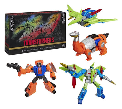 Transformers Age of the Primes Leader Class Actionfiguren 2er-Pack G2 G2 Dinobot Swoop &amp; G2 Dinobot Sludge 19 cm Image 3