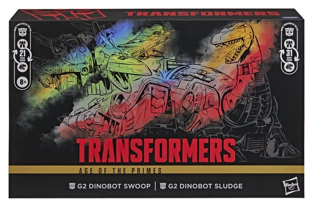 Transformers Age of the Primes Leader Class Actionfiguren 2er-Pack G2 G2 Dinobot Swoop &amp; G2 Dinobot Sludge 19 cm Image 5