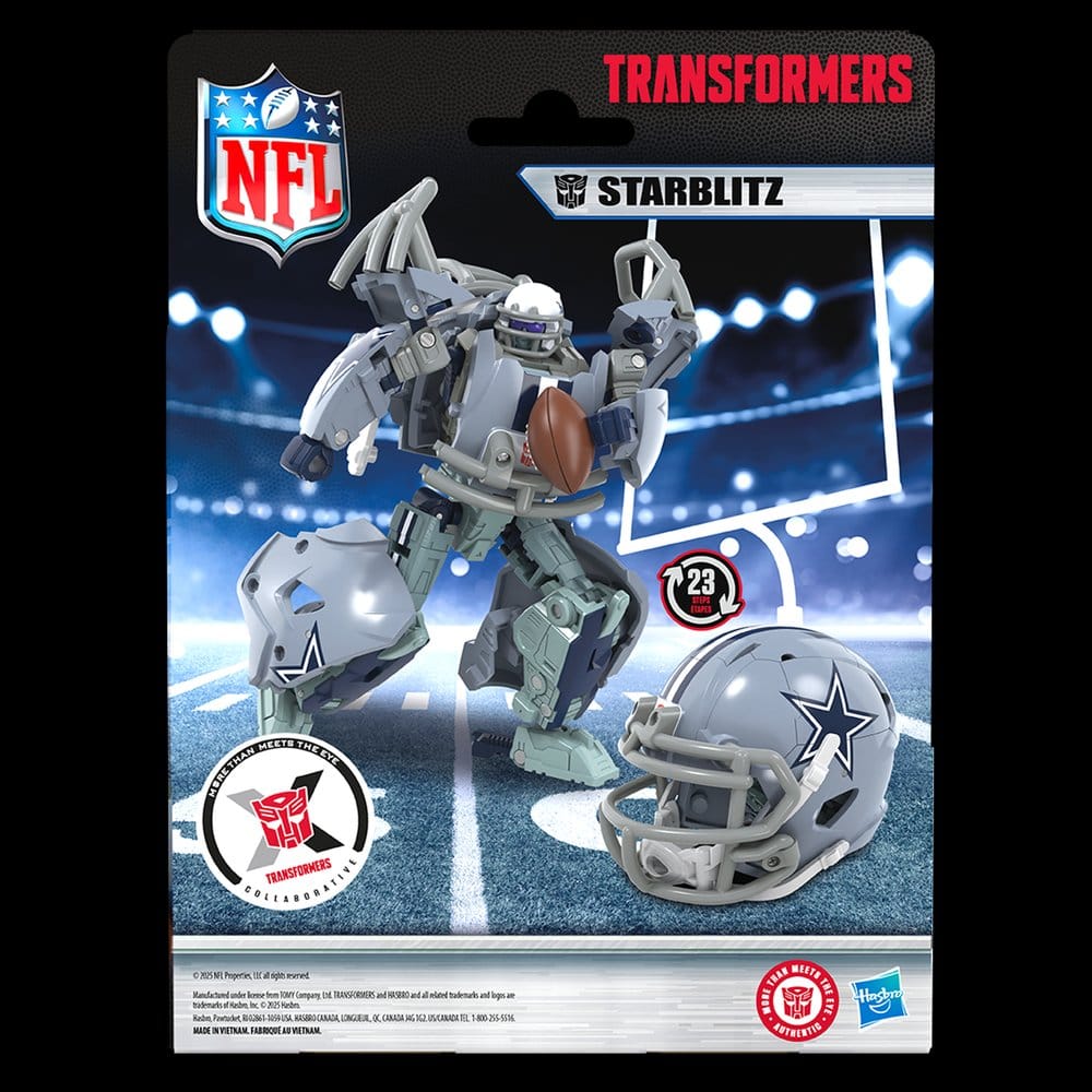 Transformers x NFL Actionfigur Dallas Cowboys: Starblitz 14 cm Image 9