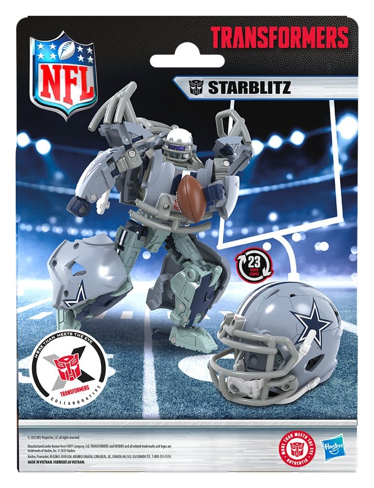 Transformers x NFL Actionfigur Dallas Cowboys: Starblitz 14 cm Image 18