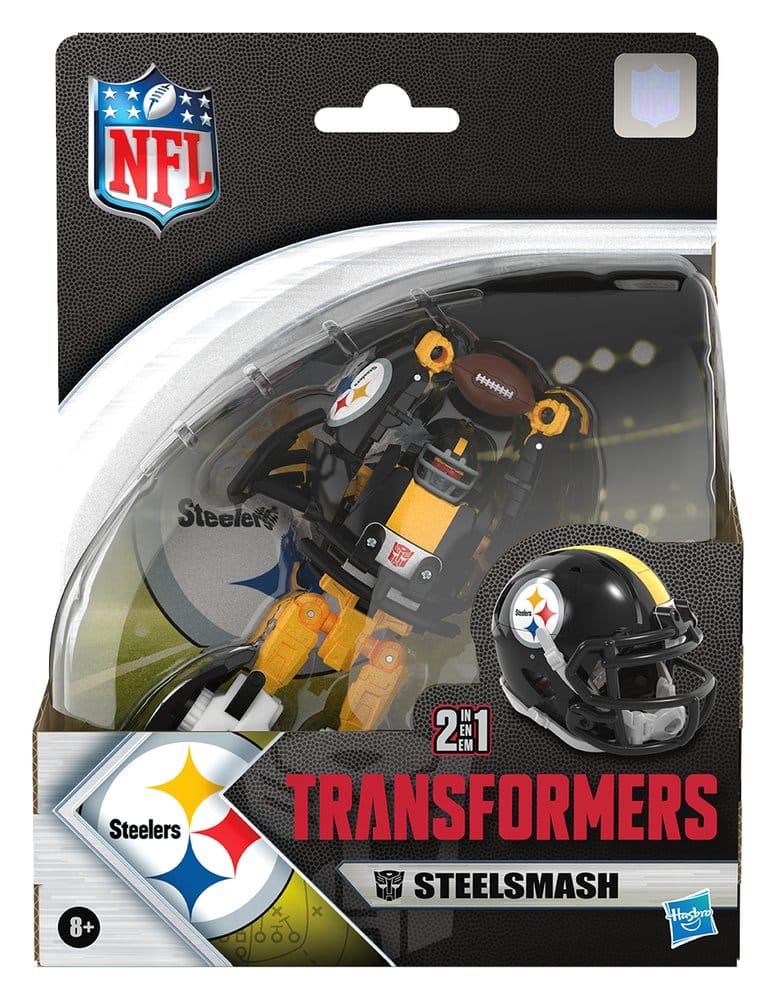 Transformers x NFL Actionfigur Pittsburgh Steelers: Steelsmash 14 cm Image 9
