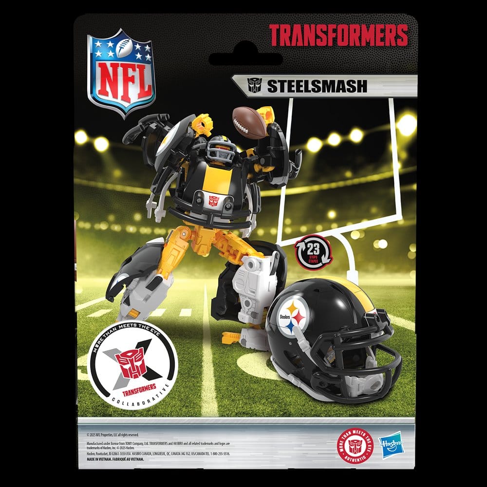 Transformers x NFL Actionfigur Pittsburgh Steelers: Steelsmash 14 cm Image 10