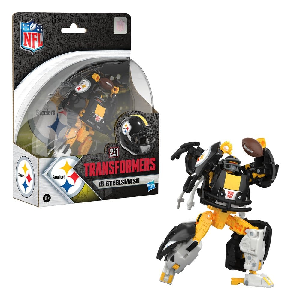 Transformers x NFL Actionfigur Pittsburgh Steelers: Steelsmash 14 cm Image 13