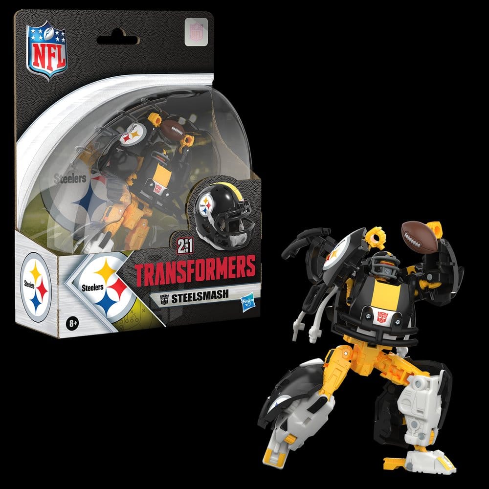 Transformers x NFL Actionfigur Pittsburgh Steelers: Steelsmash 14 cm Image 18