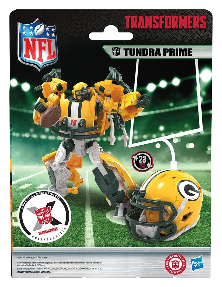 Transformers x NFL Actionfigur Green Bay Packers: Tundra Prime 14 cm Image 14
