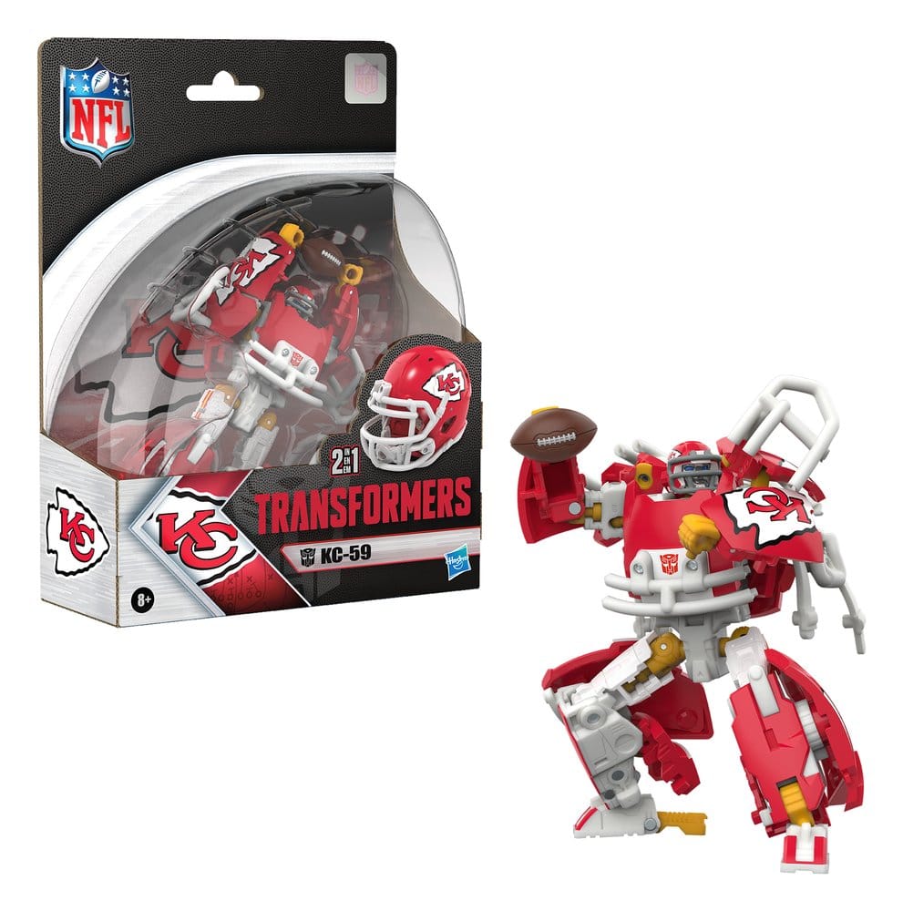 Transformers x NFL Actionfigur Kansas City Chiefs: KC-59 14 cm Image 10