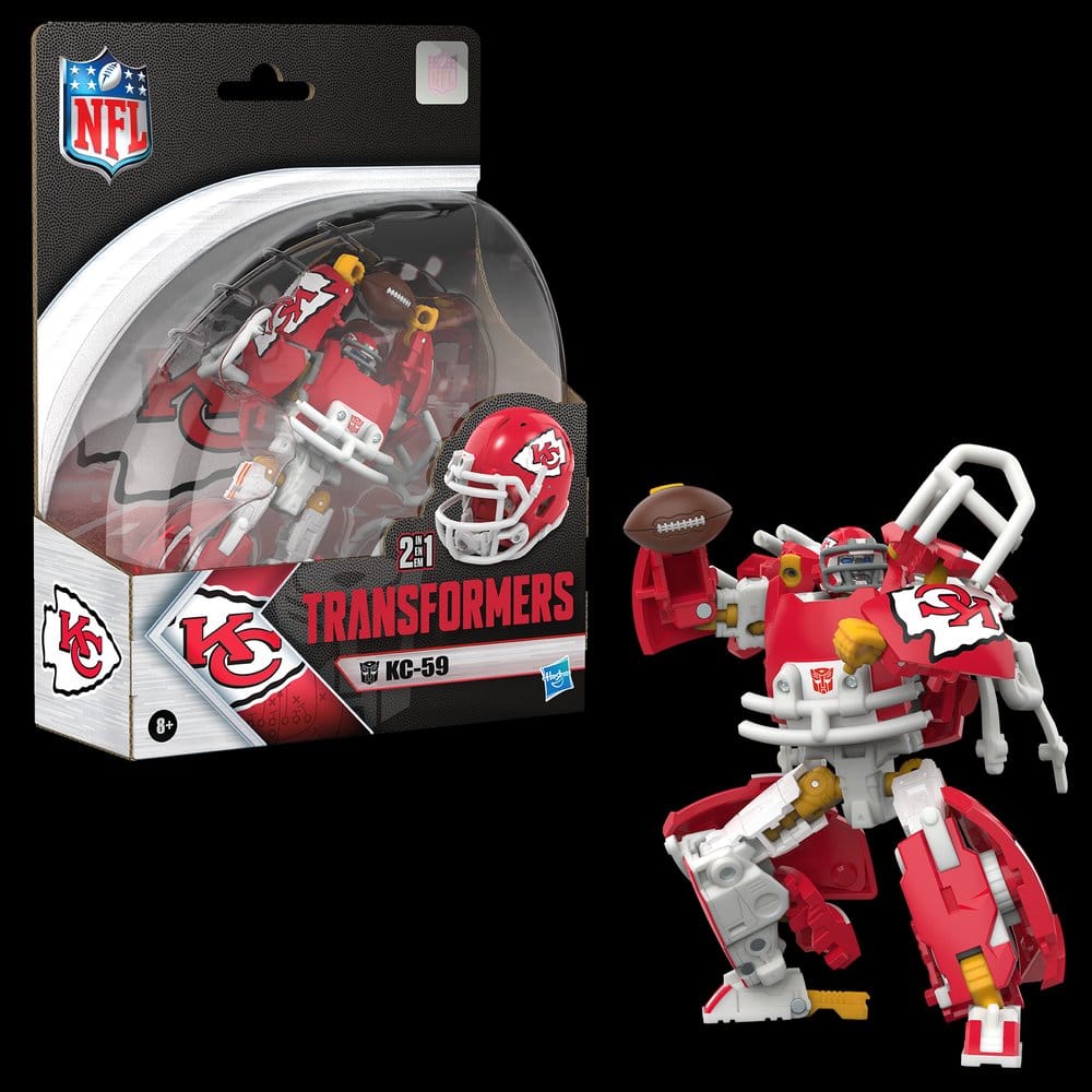 Transformers x NFL Actionfigur Kansas City Chiefs: KC-59 14 cm Image 15