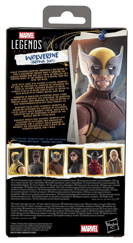 Deadpool & Wolverine Marvel Legends Actionfigur Wolverine (Brown Suit) 15 cm Image 2